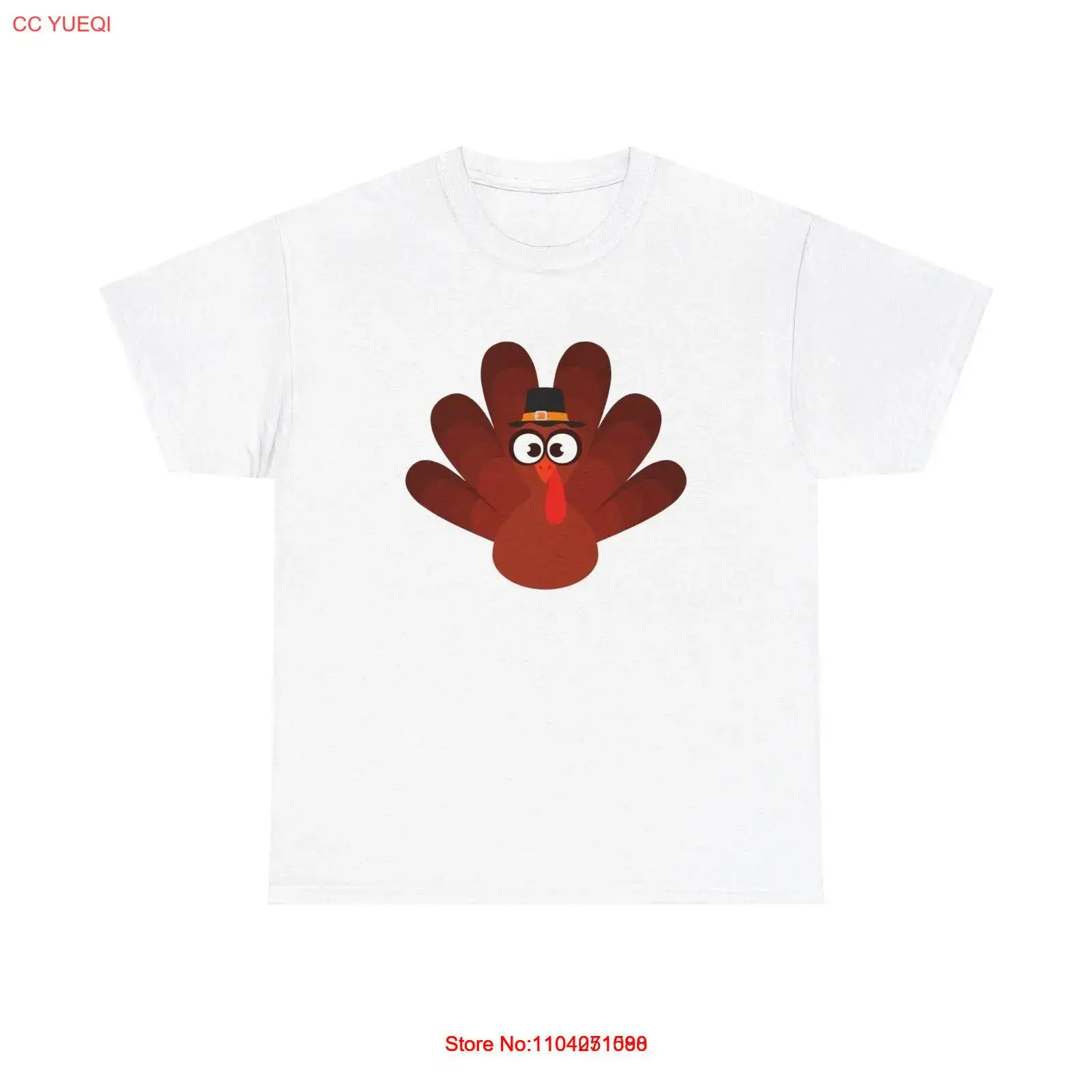 Cute Turkey Graphic T-Shirt - funny autumn fall season november harvest cartoon