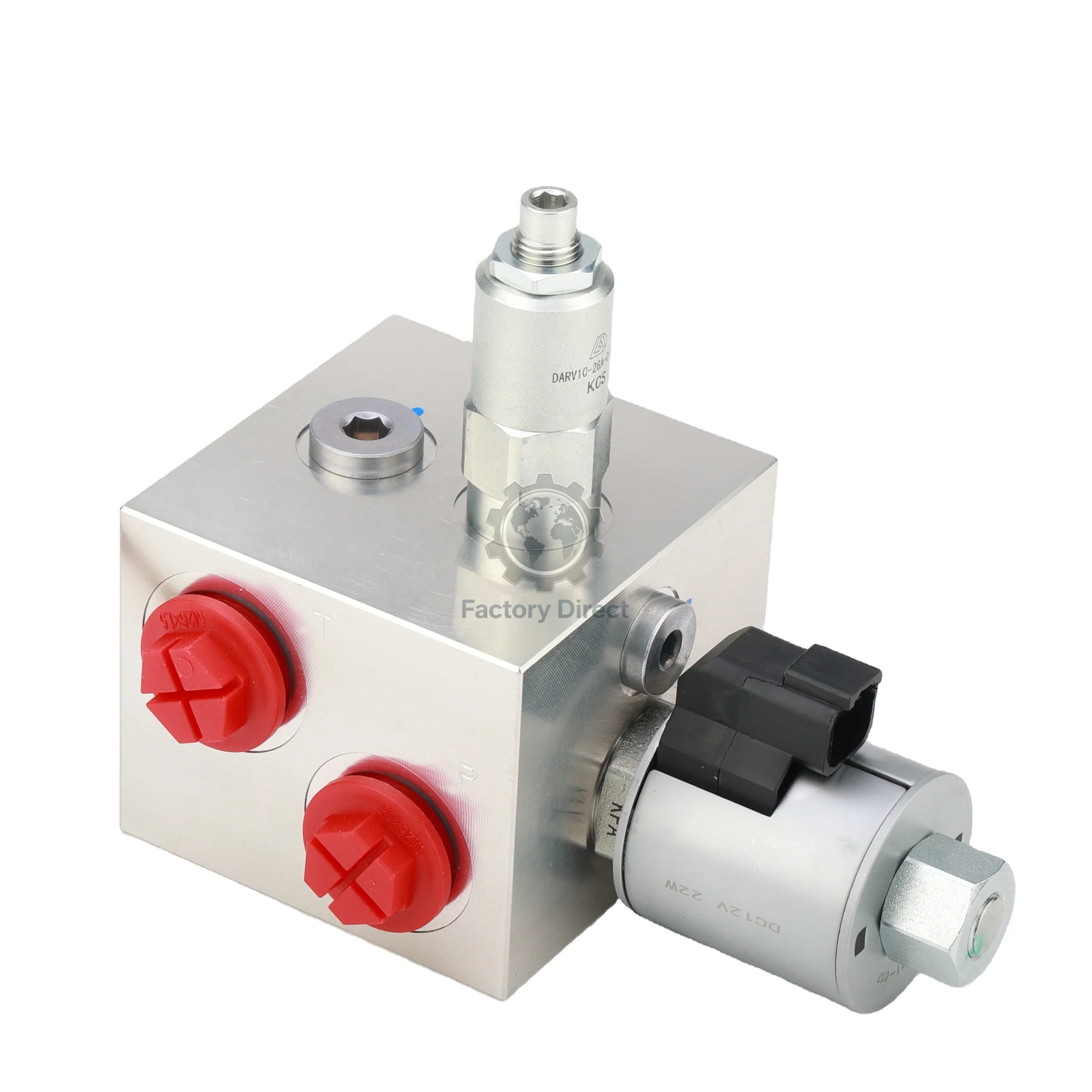 

12V Normal Unloading Solenoid Valve Hydraulic Valve Block