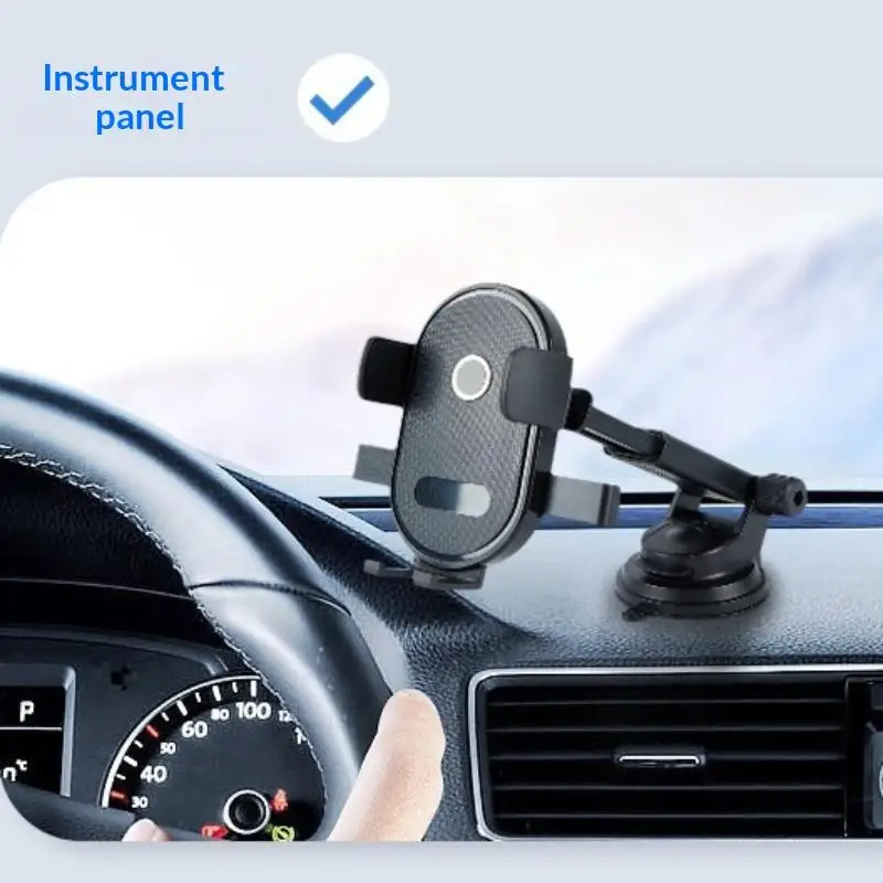Auto-Handyhalterung mit starkem Saugnapf, Einhandbedienung, passend für die meisten Smartphones, ideal für den täglichen Pendelverkehr – Detail 7