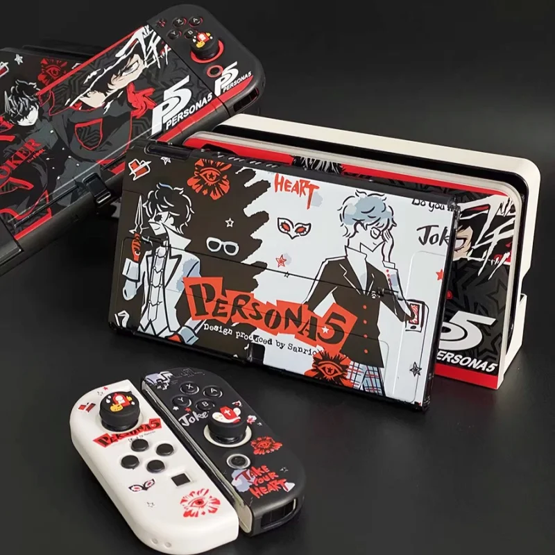 

Защитный жесткий чехол для Switch Persona 5 Joker, совместимый с Oled Ns Joycon Lite Dock, чехол против царапин для любителей игр, периферийные устройства
