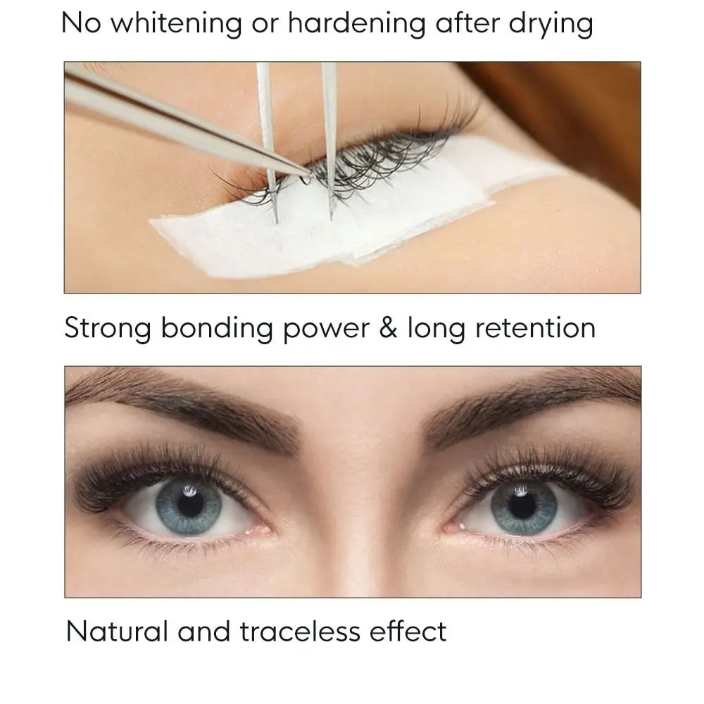 Eyelash Extension Glue Fake Eyelash Adhesive Quick Dry Dark Black Waterproof Eyelash Adhesive