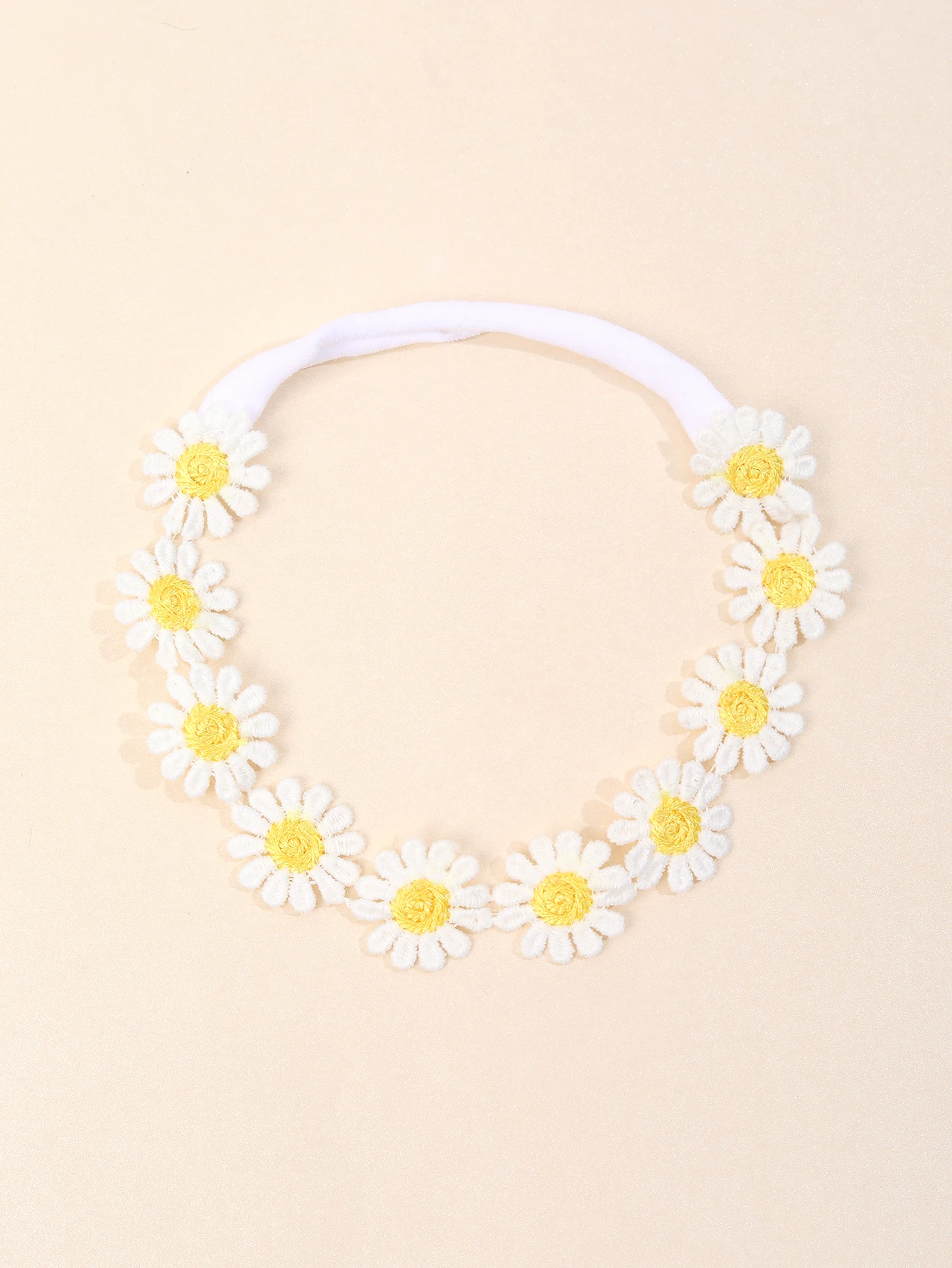 1pc Daisy Headband for Baby Elegant Flower Elastic Hairband Spring Girls Hair Band Kids Baby Hair Accessories Headbands