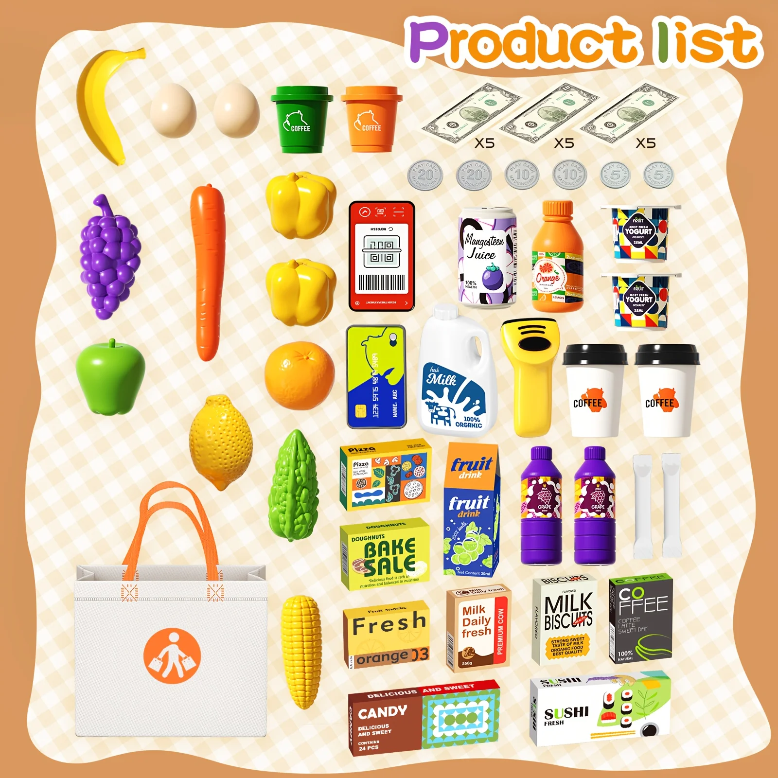 التظاهر اللعب آلة حاسبة ماكينة تسجيل المدفوعات النقدية اللعب سوبر ماركت متجر سجلات أمين الصندوق مع الماسح الضوئي بطاقة الائتمان هدايا عيد ميلاد للأطفال