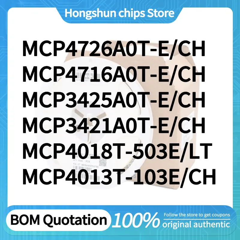 

MCP4716A0T MCP4726A0T MCP4013T-103 MCP4018T-503E/LT MCP3421A0T-E/CH MCP3425A0T Standard version