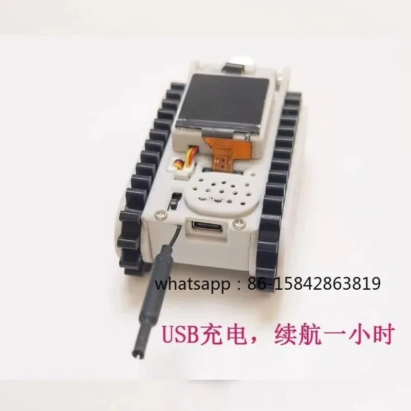 ESP32 Controlled Tracked RoboKit with Wireless Video Pipeline Inspection Car