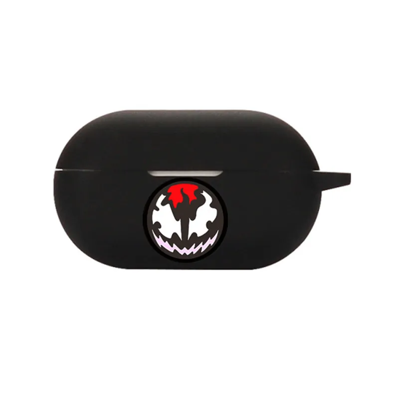 카툰 마블 이어폰 케이스 커버, 소니 앰비 AM-TW01 실리콘 무선 이어버드 충전 박스, 후크 포함 보호 커버