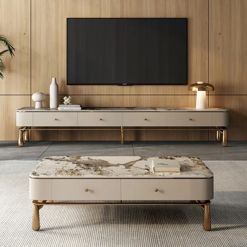 Nordic Luxury TV Stands Living Room Storage Cabinet TV Stands Monitor Entertainment Center Home Furniture Gabinete De Tv LLTS