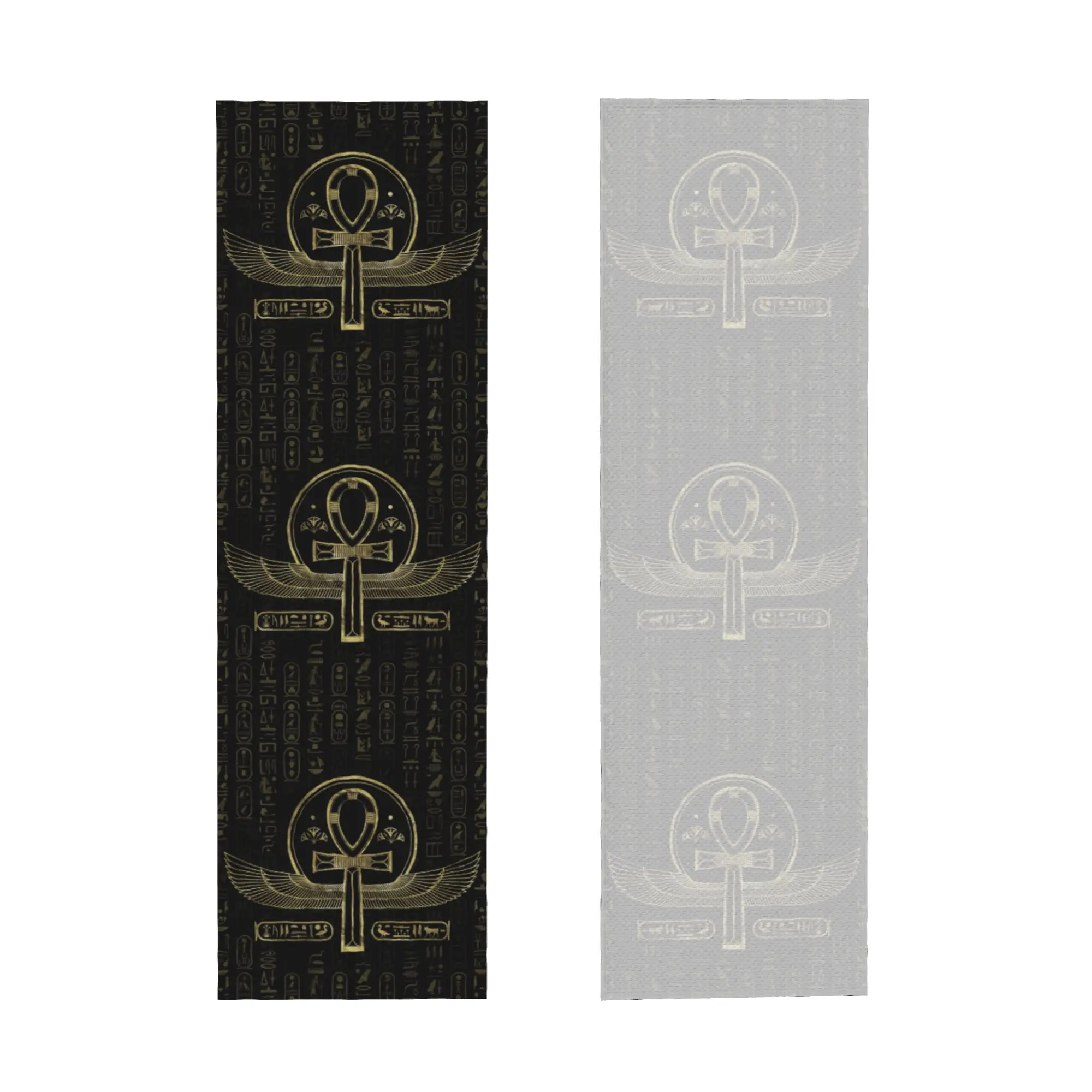 Egyptian Cross Cold Exercise Towel Face Towel Quick Dry Hieroglyphs Shower Breathable Cold Towel