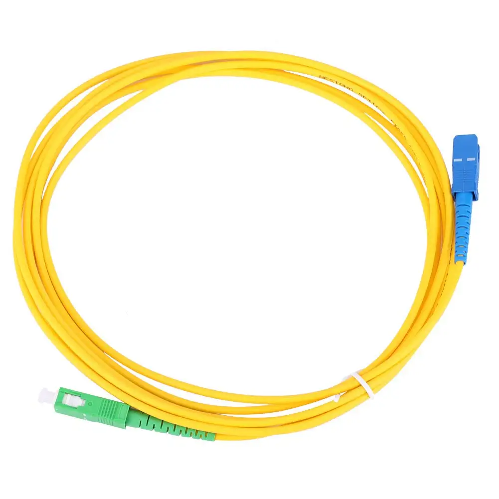 SC/APC to SC/UPC OS2 Single Mode Fiber Optic Patch Cable SiOS2 Single Mode Simplex Fiber Optic Patch mplex LSZH Fiber