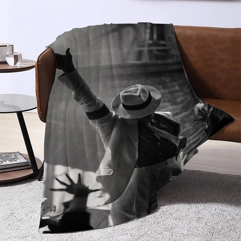 

Fluffy Soft Blankets & Throws Michael Jackson Furry Custom Blanket Decorative Sofa Blanket Double Bed Blankets Summer Comforter