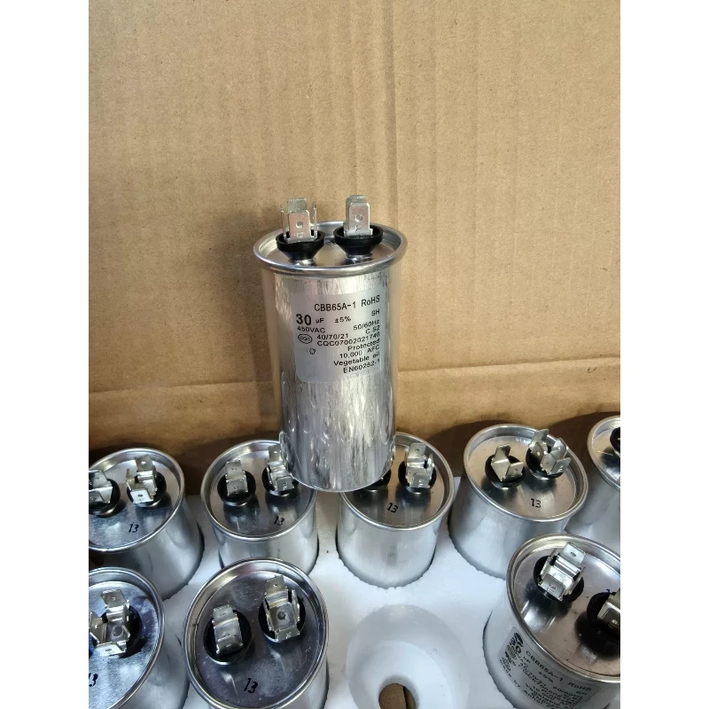 New 3pcs CBB65A-1 30μF 450VAC Oil-filled Explosion-proof Run Capacitor 45×85mm 2+4 Terminal Air Conditioner Spare Part