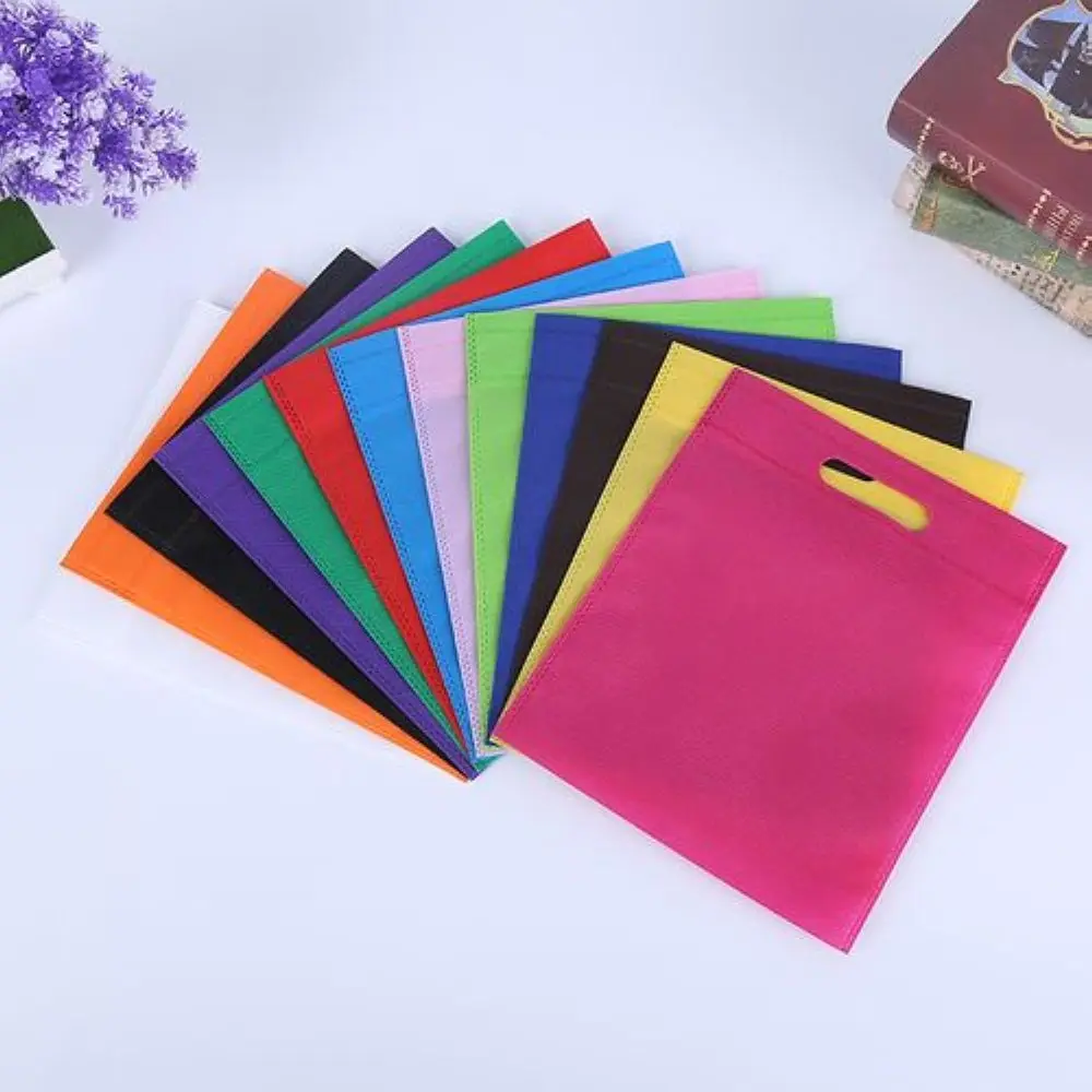 50 шт., новая модная нетканая сумка/5 цветов, оптовая продажа, ткань SACO, сумка из нетканого материала, индивидуальный логотип