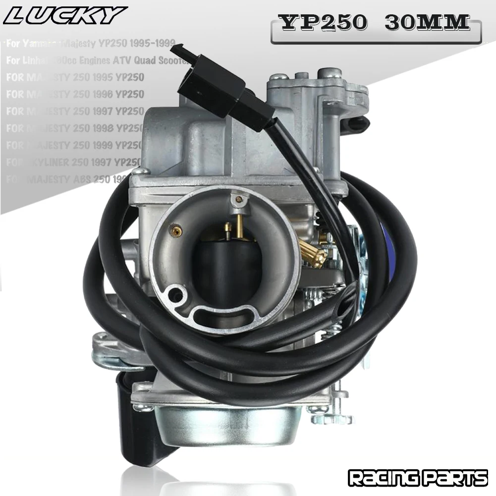 Motorcycle 30mm Carburetor For Yamaha Majesty Skyliner YP250 1995-1999 For XinYang Linhai 260 300 Engine ATV Quad UTV Scooter