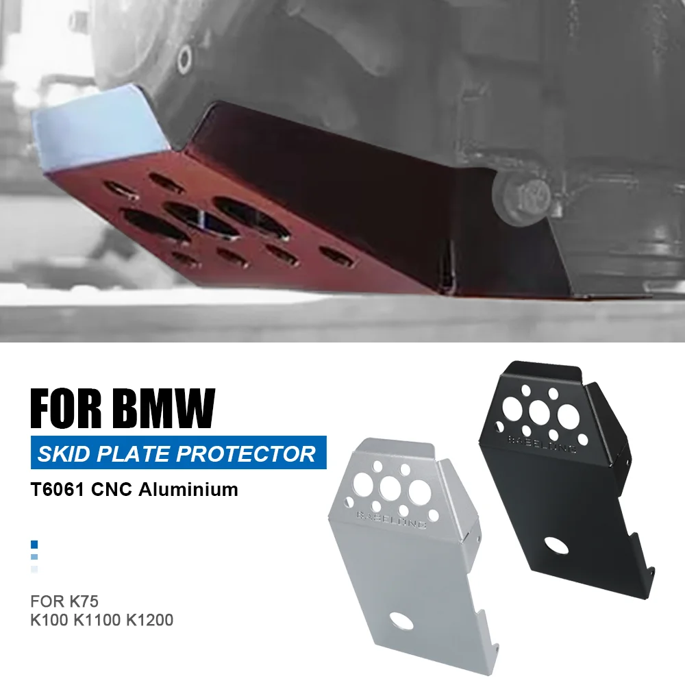 For BMW K75 K100 K1100 K1200 Motorcycle Accessories Engine Protection Cover Chassis Guard Skid Plate Protector K75 100 1100 1200