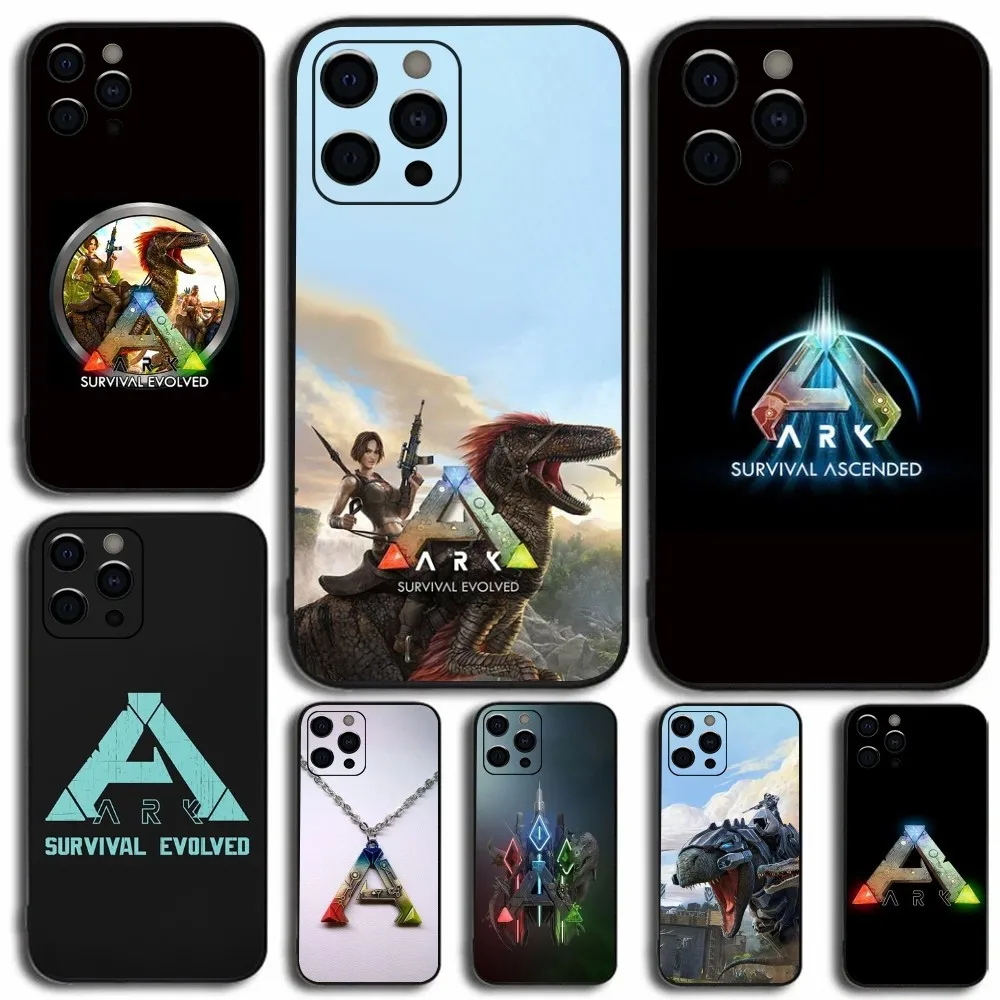 

ARK S-Survival Evolved Game Phone Case For Apple iPhone 15,14,13,12,11,Pro,X,XS,Max,XR,Plus,Mini Soft Black Cover