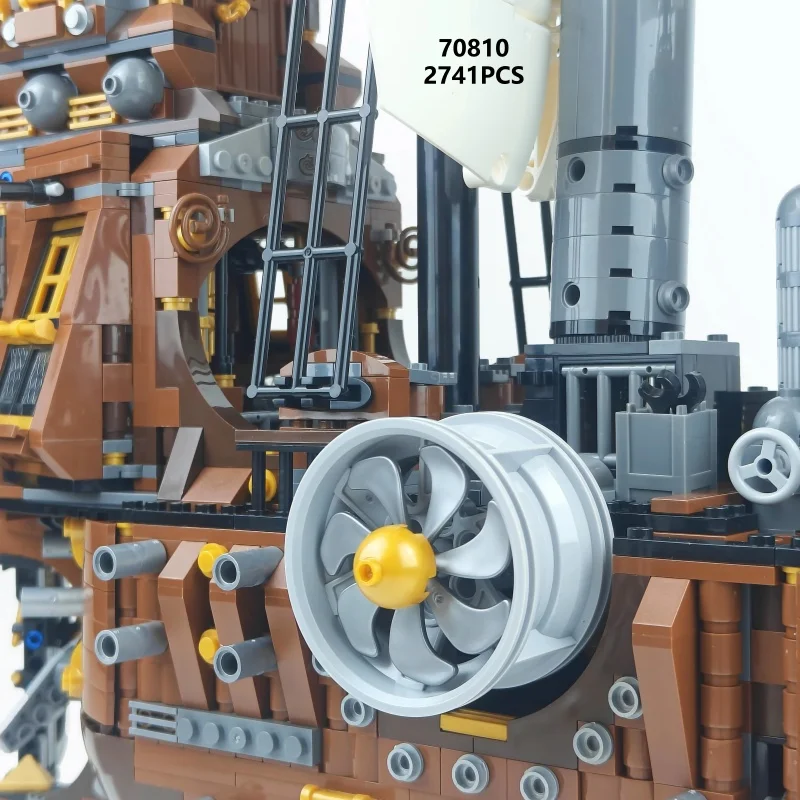 70810 سفينة القراصنة بقرة البحر سفينة الجمعية اللبنات نموذج 2741 قطعة لعبة تعليمية للأطفال من الطوب