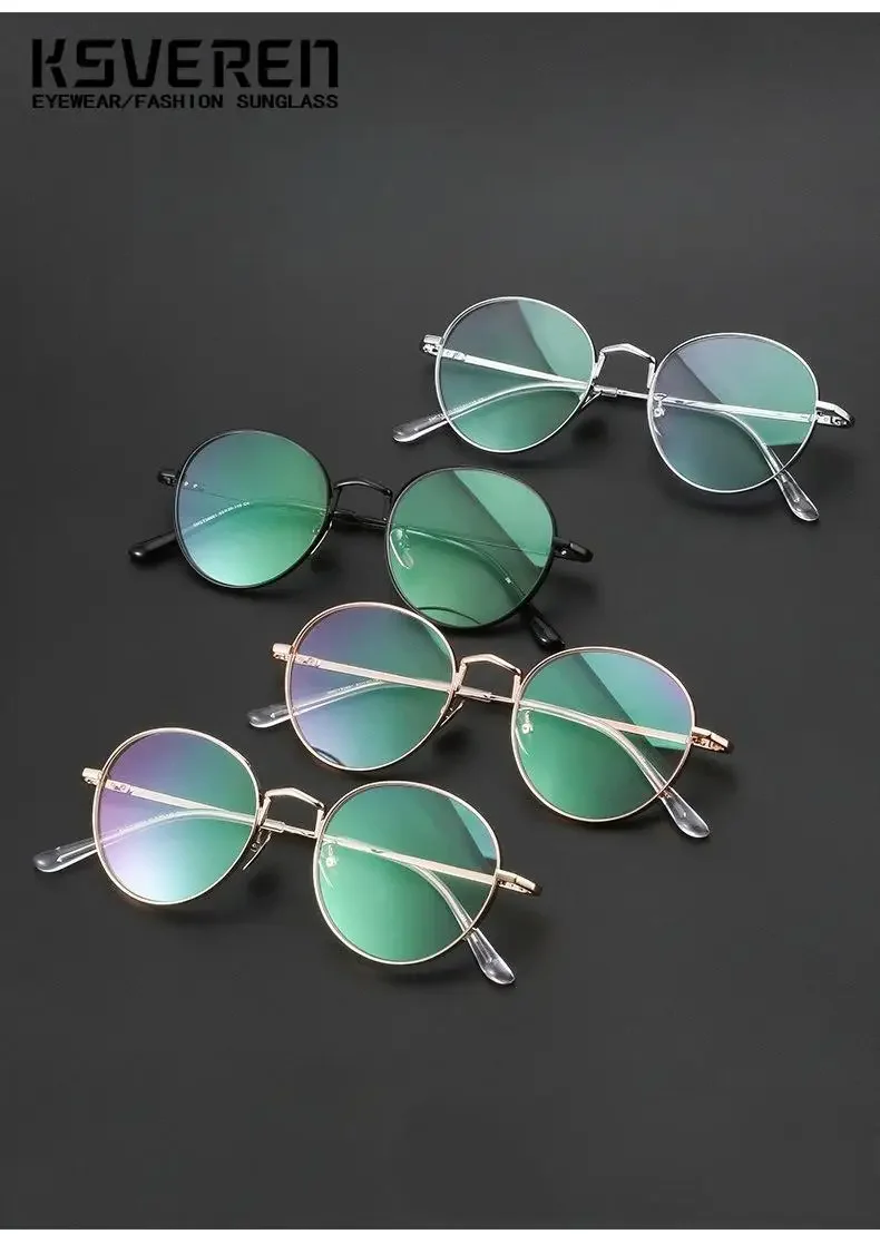 Модные очки в стиле ретро, роскошные мужские очки из чистого титана с защитой от синего света, овальные очки для чтения, удобная оправа для очков по рецепту