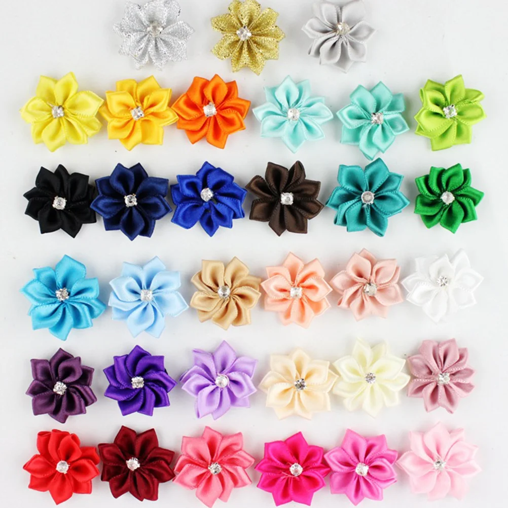 50 قطعة من عصابات الرأس المميزة على شكل زهرة للأطفال، أربطة شعر مريحة للفتيات من عمر 0 إلى 12 سنة، عصابة رأس مختلطة لطيفة للأطفال