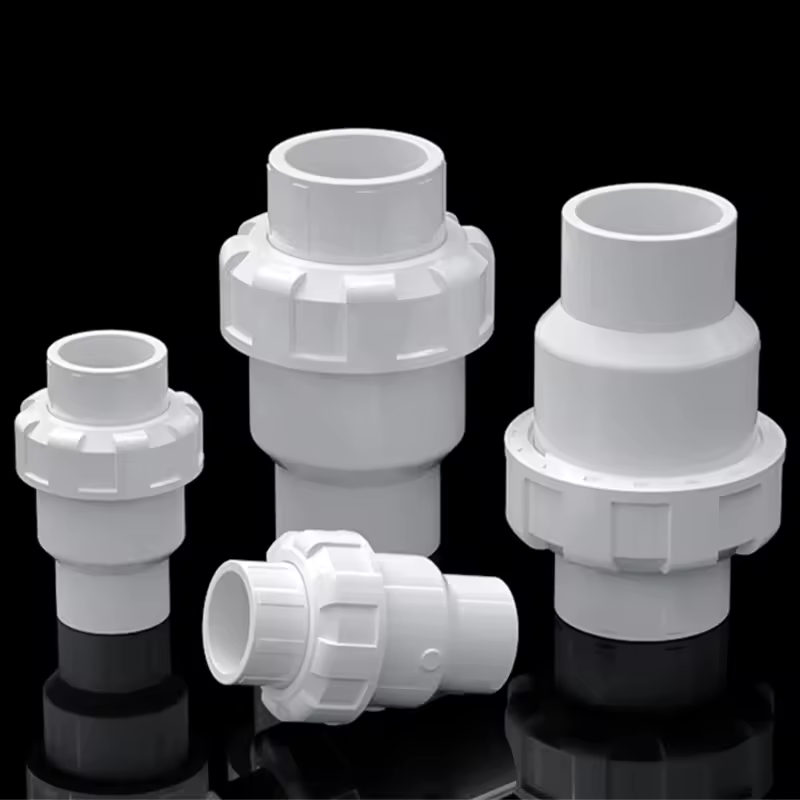 Válvula de retención de bola de PVC de 20 ~ 110mm, drenaje de tubería de alcantarillado, válvula de solapa de retorno unidireccional, conector de tubería de agua de riego General para jardín