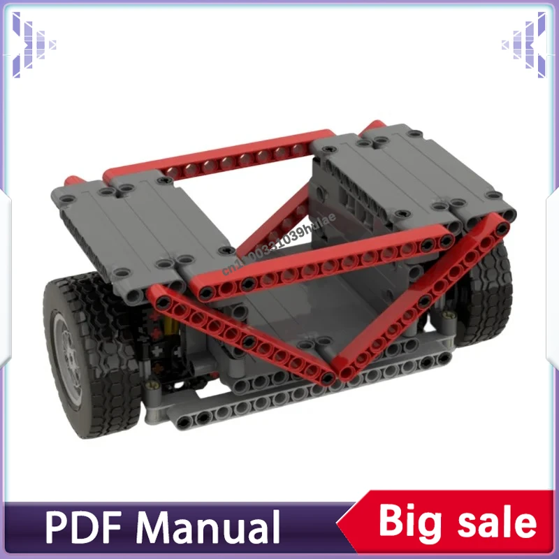 

Низкопольный автобус с рулевым механизмом, конструктор, технические блоки, шасси, сборные кирпичики, DIY модель, игрушки, подарки