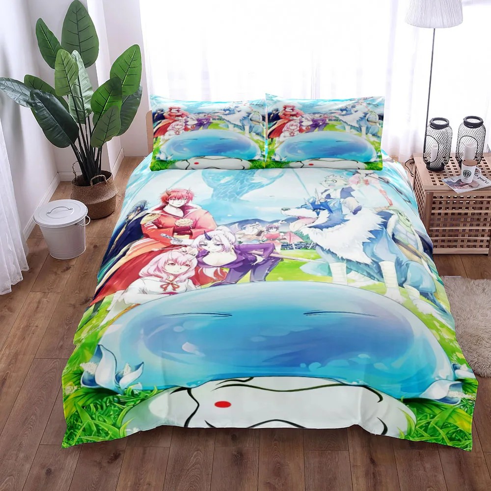 Tensei Shitara Slime Duvet Cover Set King Queen Double Full Twin Single Size Bed Linen Set