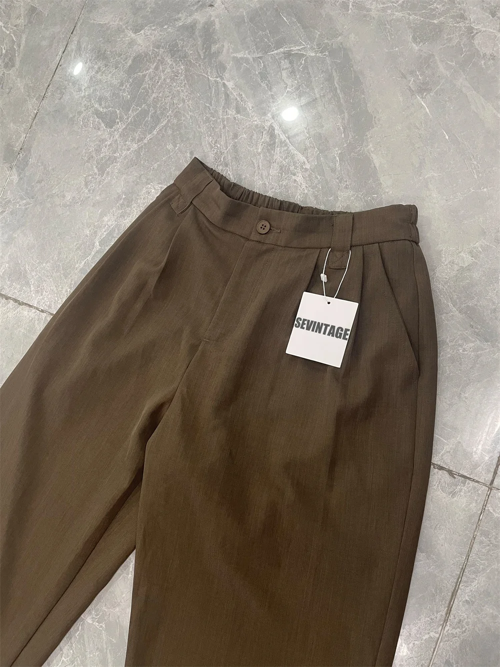 Sevintage Brown Trousers for Men