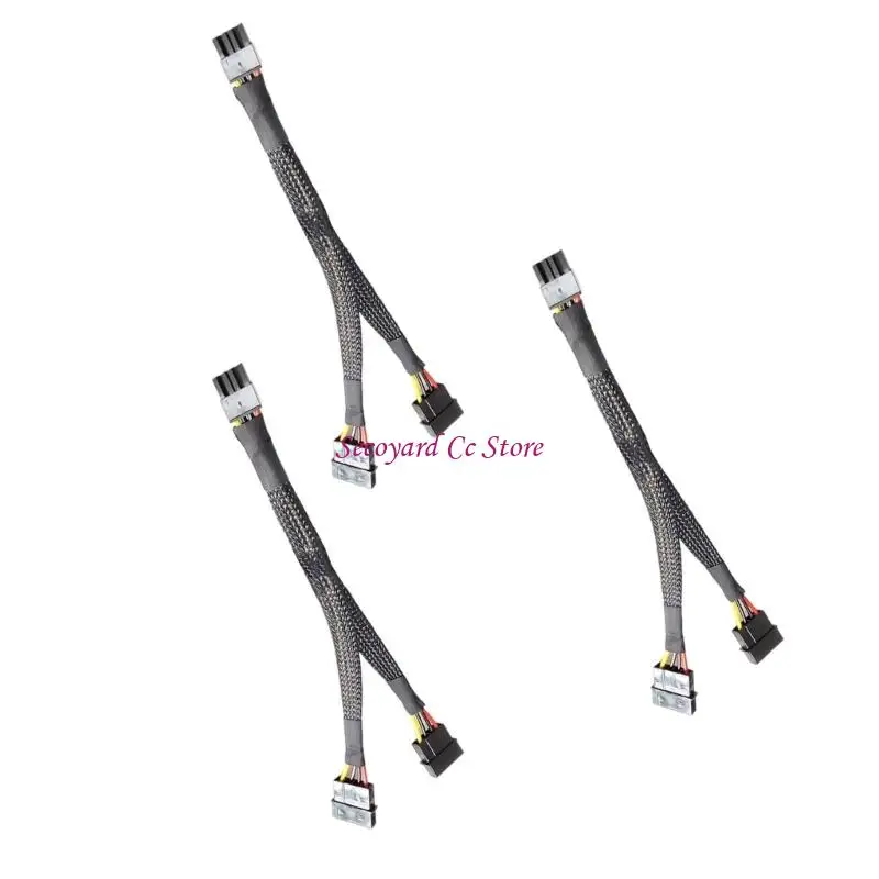 N3UC Flexible 20 8pin doble 4pin Cable alimentación que cumple con los estándares seguridad