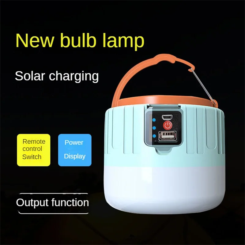 60W Zonne-Energie Opladen Led Tent Verlichting Super Heldere Nacht Markt Lamp Noodverlichting Wandelen Campingverlichting Kompas ﻿Outdoor