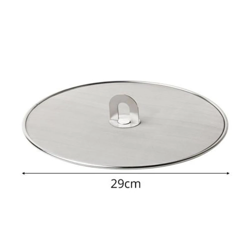 3 sizes Kitchen Mesh Stainless steel Practical Splash Guard Anti Grease Frying Pan From Hot Oil 25/29/33cm Sale