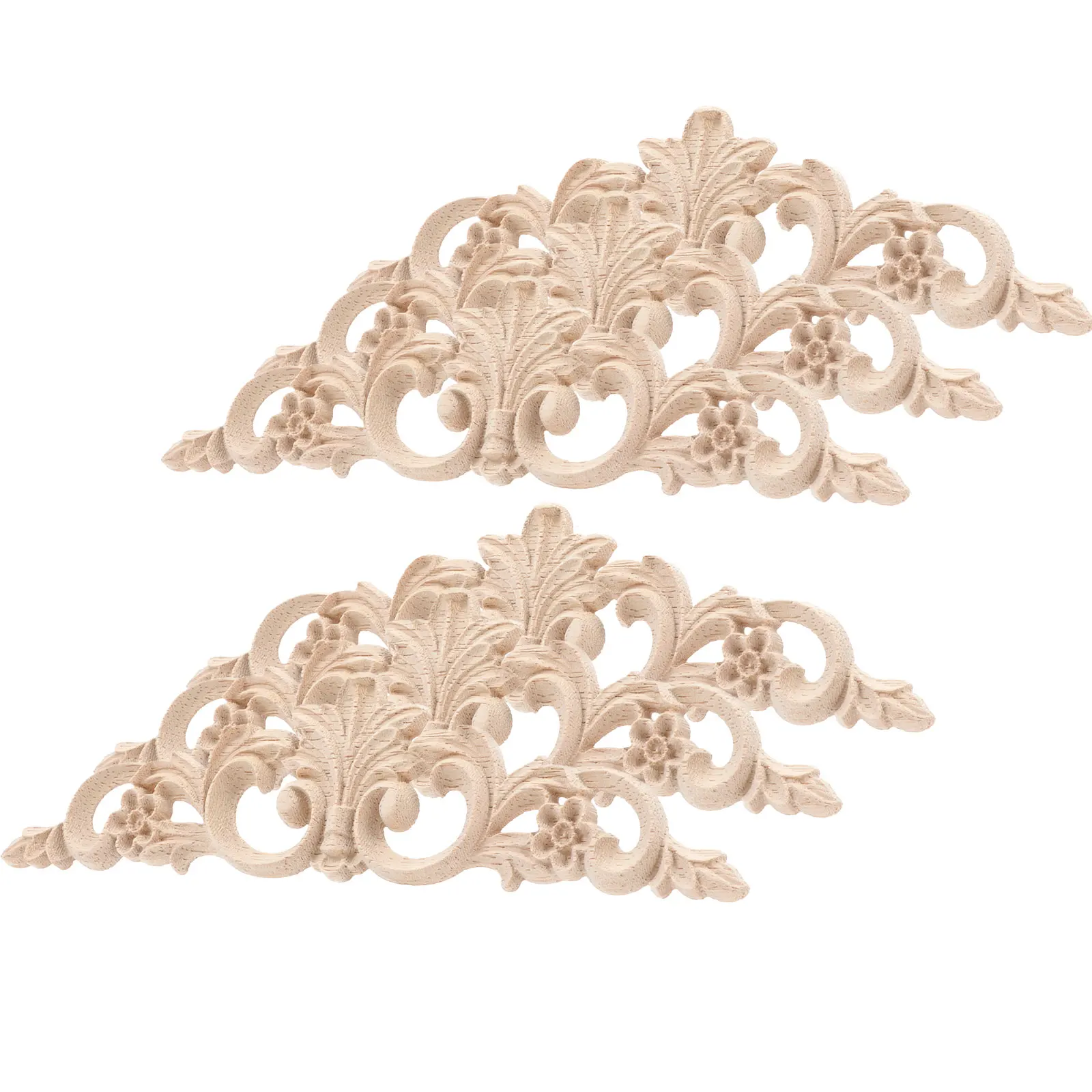 

6 pcs Furniture Decoration Accessories Wooden Appliques for Interior Decor Eco Friendly Craft Beautiful Design