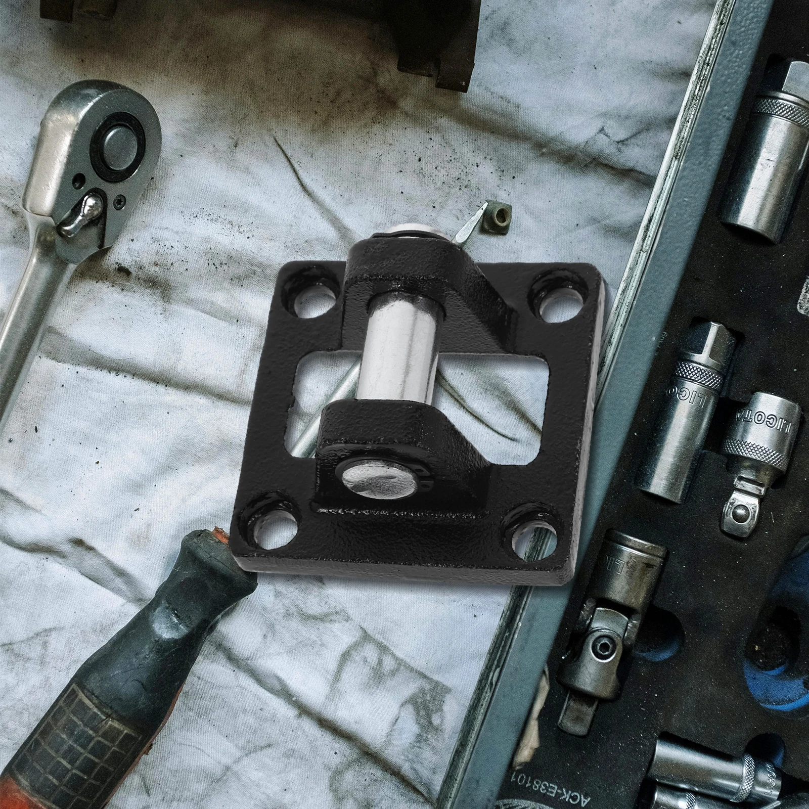 

Iron Bracket Mount Socket Flange Plate For Cylinder Holder Base Pneumatic Equipment Parts Air Mounting