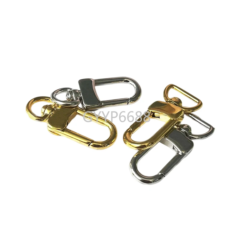 2-20-50PCS Stainless Steel Metal Keyrings Key Chain Hooks For DIY Bags Belt Strap Pendant O Ring Connector Buckles Accessories