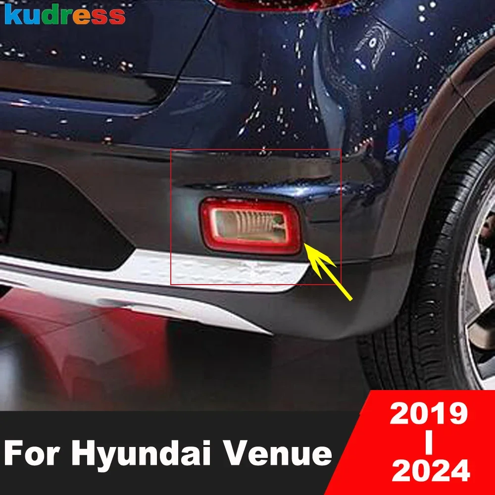 

Rear Fog Light Lamp Cover Trim For Hyundai Venue 2019 2020 2021 2022 2023 2024 Carbon Car Accessories Tail Foglight Bezel Trims