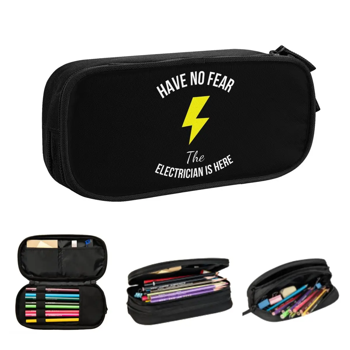 لا خوف، كهربائي هنا مقلمة لهدايا الطلاب، صندوق القلم، حقيبة أقلام رصاص، تخزين كبير، تخزين الحقيبة