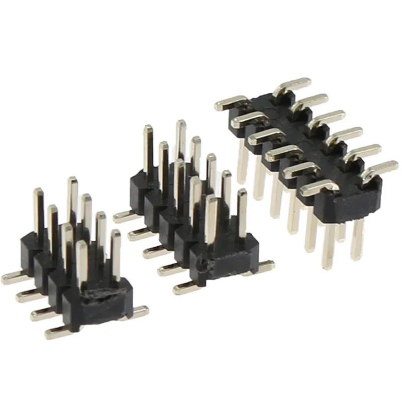 

100pcs 2.0mm SMD Double Row 2*2/3/4/5/6/7/8/10/15/20/40P Cuttable SMT Surface Mount Goldplate Rohs PCB Male Pin Header Connector