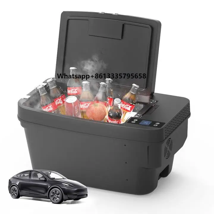 

12 Volt Trunk Car Freezer Fast Cooling Compressor Cooler Car Travel Mini Refrigerator Portable Car Fridge for Model Y