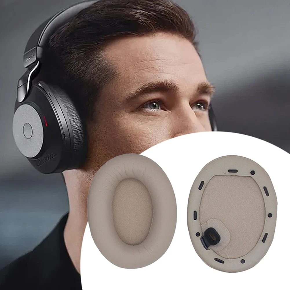 1 Pair Replacement Ear Pads Cushions Protein Leather Headphone Earpads Ear Cups Cover for Sony WH-1000XM4 Headphones