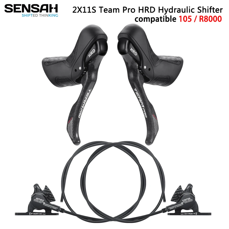 SENSAH 2X11S Team Pro HRD Carbon hydraulic Shifter compatible 105