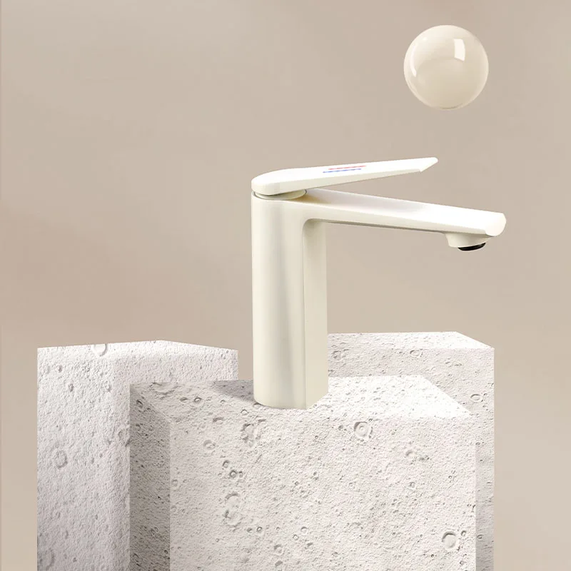 حوض صنبور نحى الذهبي الحمام مغسلة الباردة والساخنة خلاط صنبور سطح الخيالة بالوعة الصنابير الأبيض الحمام رافعة الحنفيات