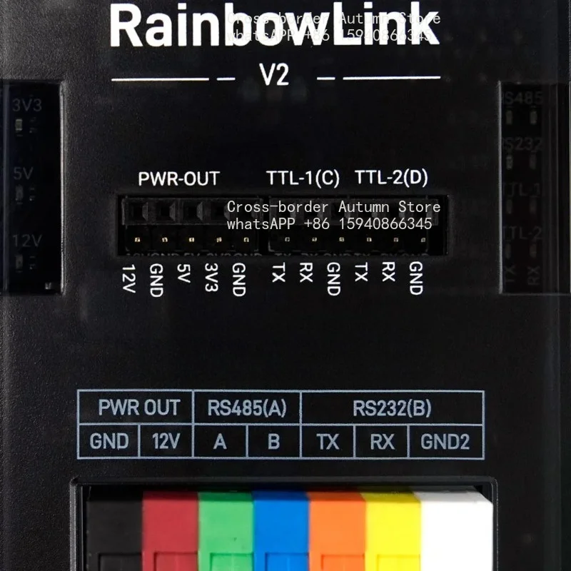 FOR RainbowLink 4-Channel Isolated USB to Serial Converter V2 RS485/RS232/Dual TTL with Built-in 12V Power Supply