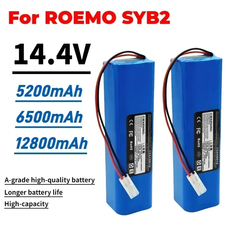 

New Original 4S2P 14.4v 12.8Ah 12800mAh battery pack suitable for ROEMO SYB2 robot vacuum cleaner replacement lithium battery