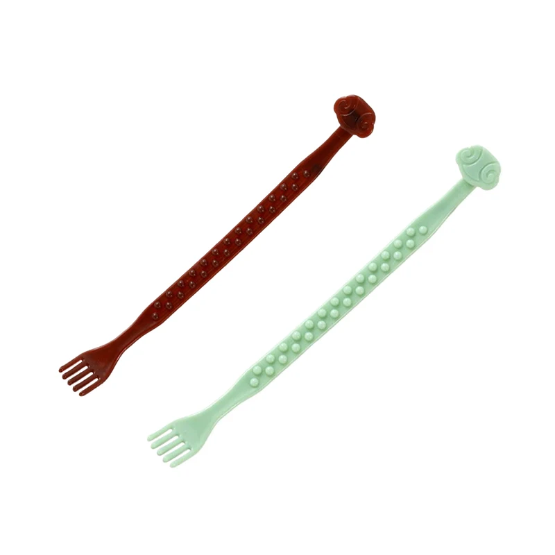 3 In 1 Profession Back Scratcher Double Massage Stick One Universal Body Relax Scraper Point Massage Stick Meridian Tool