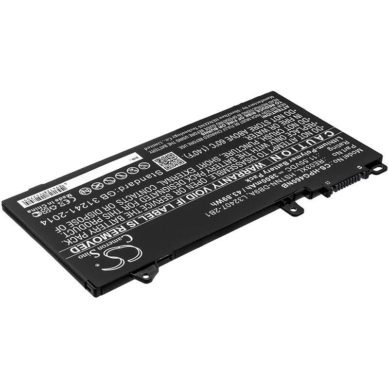 CS 3800mAh/43.89Wh battery for HP 66 Pro 13 G2,6BN40EA,6BN46ET,ProBook 430 G6,L32407-AC1,L32656-002,L32656-005,RE03XL