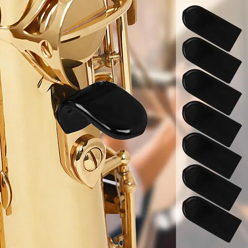 Saxophone Finger Rest 7-Piece Saxophone Thumb Pads Alto Sax Accessories Soft Sax Finger Supports Instruments Accessories