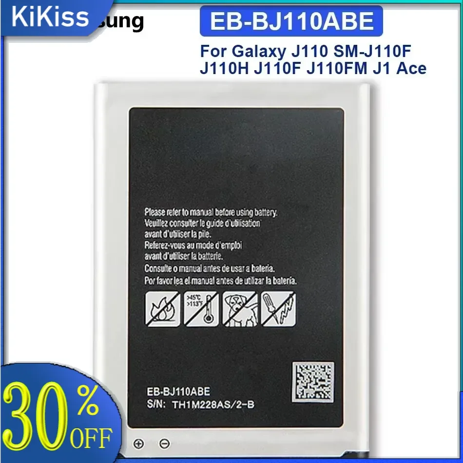 

EB-BJ110ABE, 1900mAh, Battery for Samsung Galaxy, J1, Ace, J110, J110FM, J110F, J110H, I9192, I9195, I9190, I9198