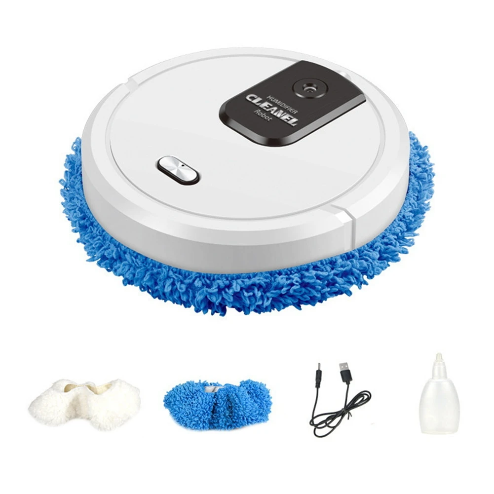 Smart Robot Vacuum Cleaner Sweeping Mopping Smart Mop Robot Dry and Wet Mop Humidifying Strong Suction Robot-A