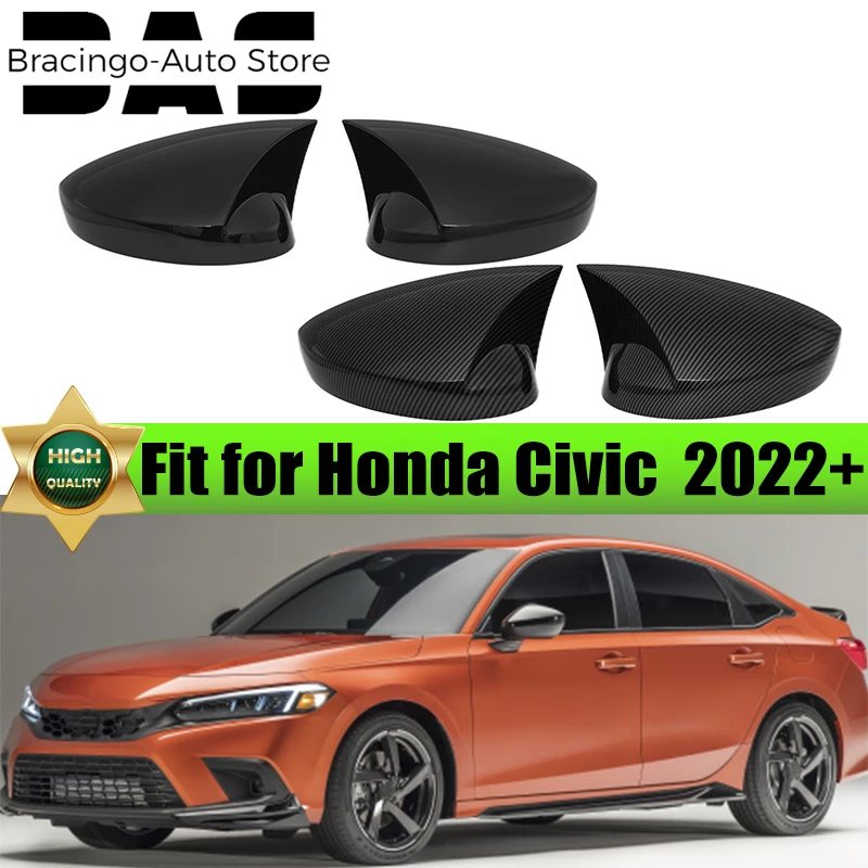 

Rearview Mirror Cover Caps Side Wing Rear view Covers Shell Cap Housing With/No Turn Signal Light Fit Honda Civic 11th 2022-2023