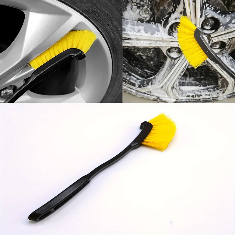Car Wheel Tire Brush Rim Detailing Brush Truck SUV Wheel Wash Cleaning Detail Brushes Plastic Handle Auto Washing Cleaner Tools