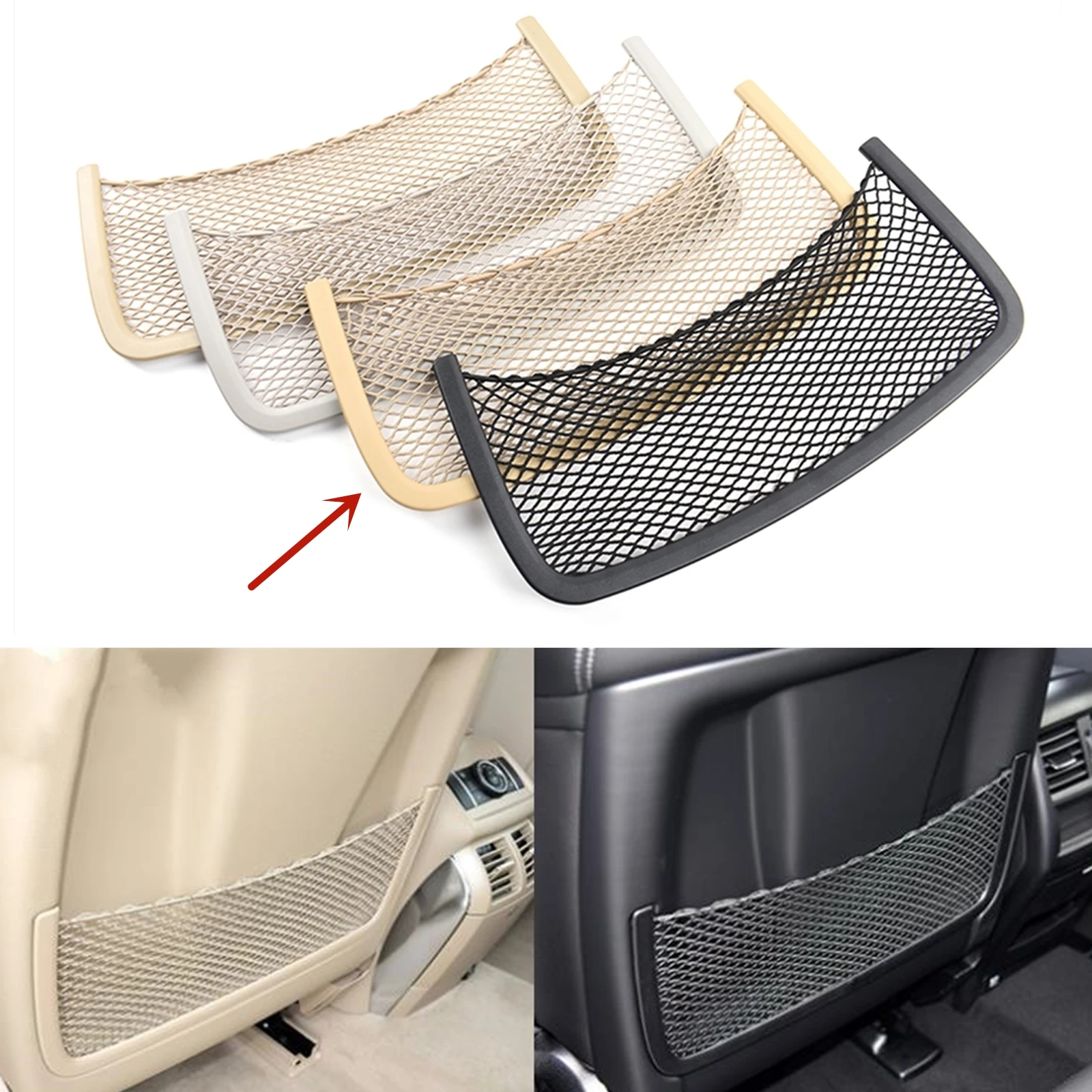 

Front Seat Driver Passenger Rear String Bag Mesh Back Storage Net Pocket For Benz R-Class W251 GLS ML GL GLE W164 W166 2005-2019