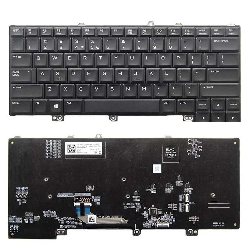 

New For Dell Alienware m15 R3 R4 R5 P69F 006T78 RGB Backlit Laptop Black us Keyboard